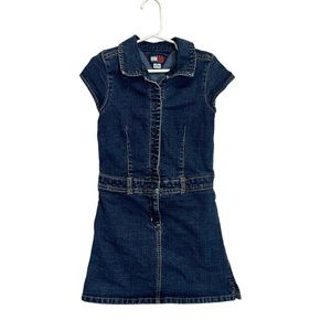Tommy Hilfiger Girl’s Denim Dress Mini Blue Size 6 Collared